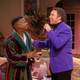Alfonso Ribeiro (as Carlton) and Tom Jones sing on an episode of The Fresh Prince of Bel-Air.
YouTube screenshot